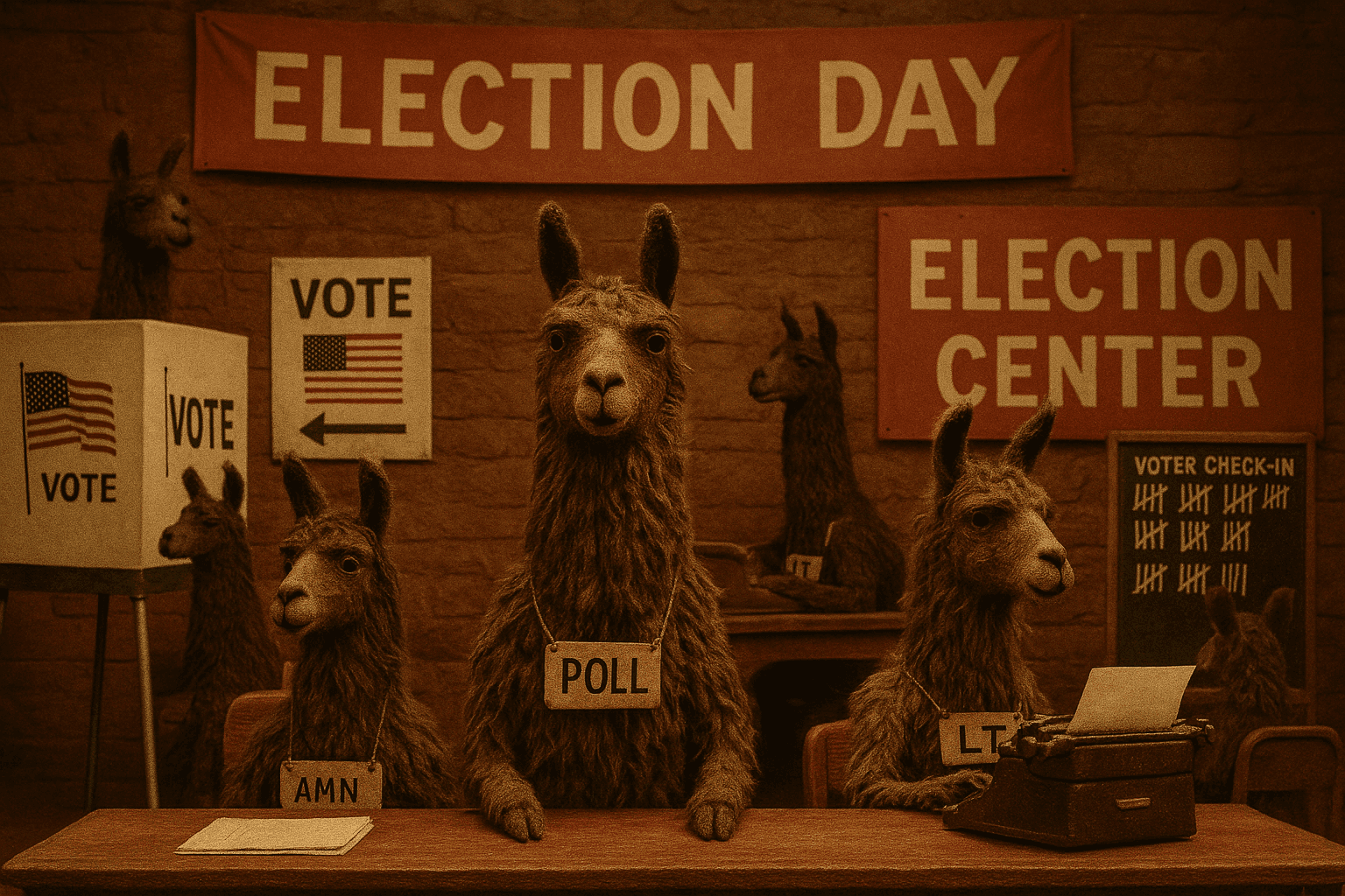 LLM Generated Distribution-Based Prediction of US Electoral Results, Part I