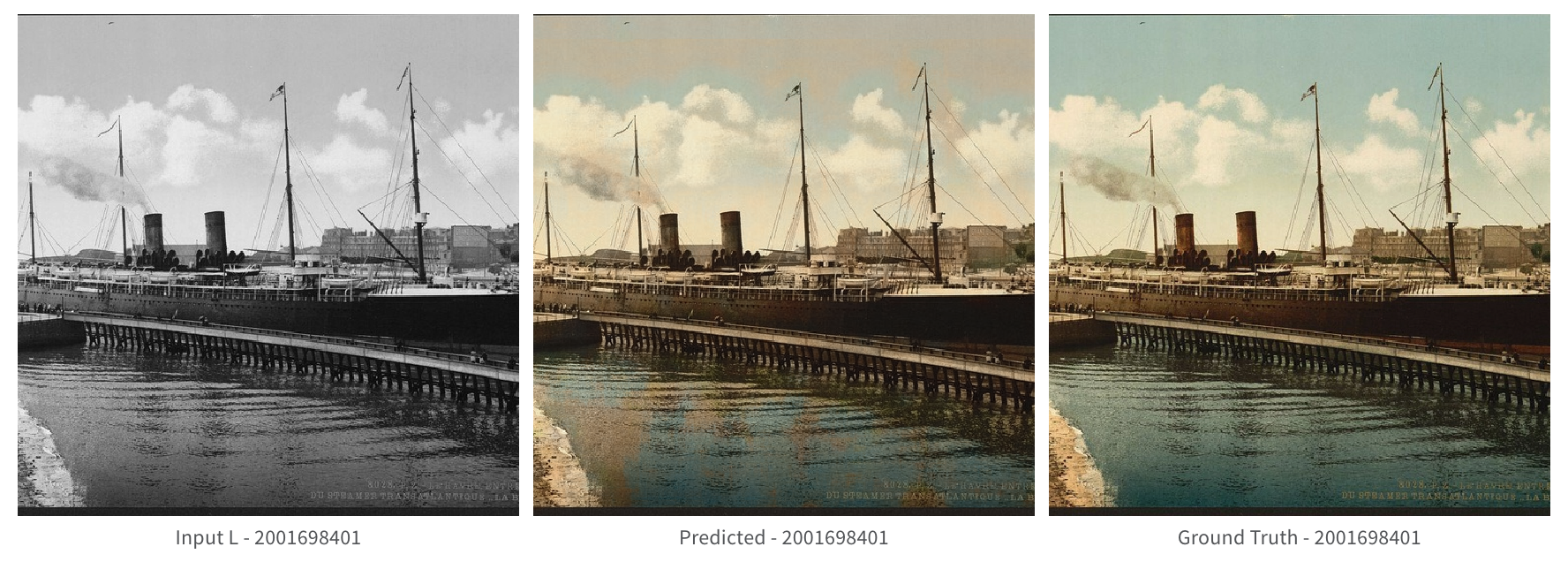 Example output - inaccurate photochrom style